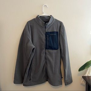 gray fleece vineyard vines jacket